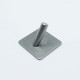 Adhesive Hook In Brushed Steel