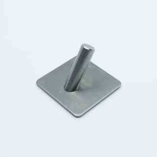 Adhesive Hook In Brushed Steel
