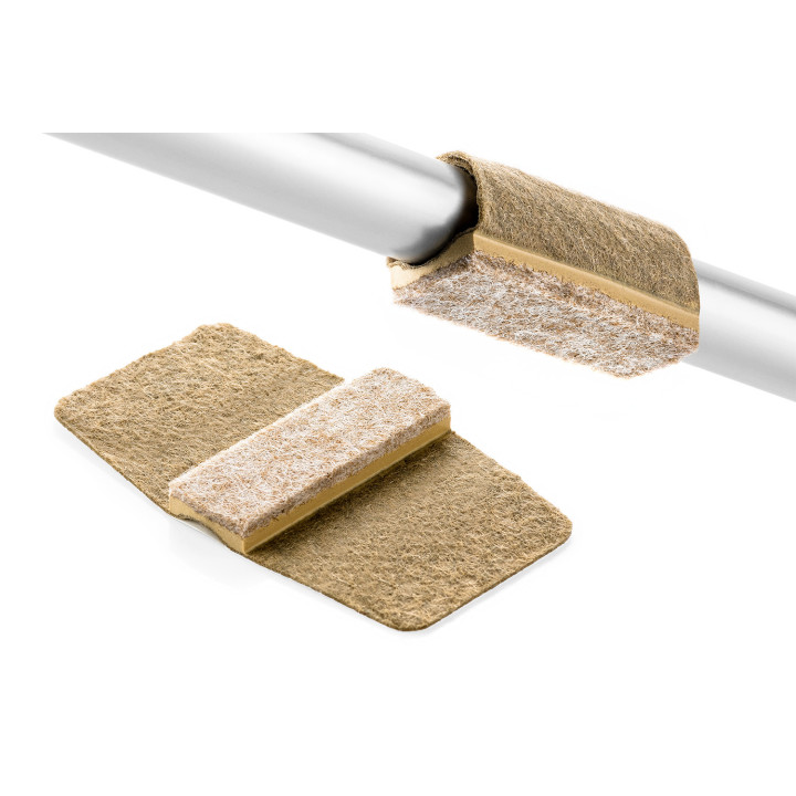 Chair Leg Caps in solid felt, lying furniture pads, Wrap Around