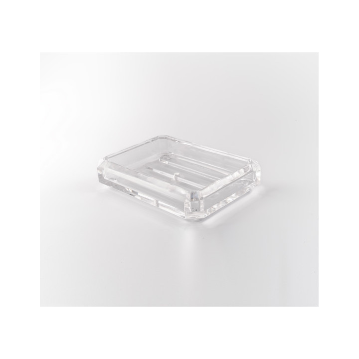 Tvålkopp i genomskinlig plast