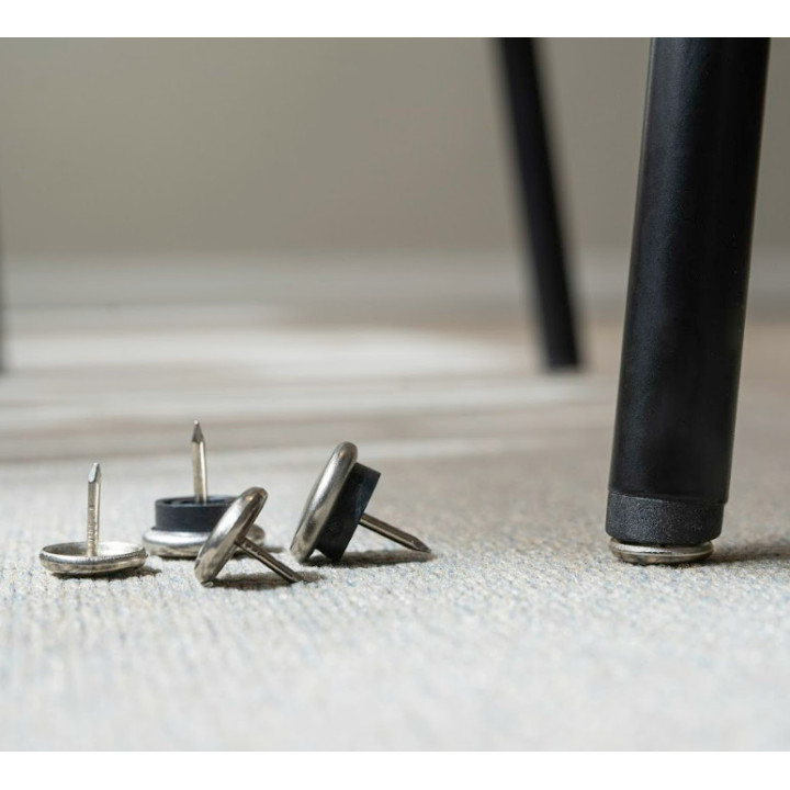 Metal Chair Glides for Furniture on Carpets 