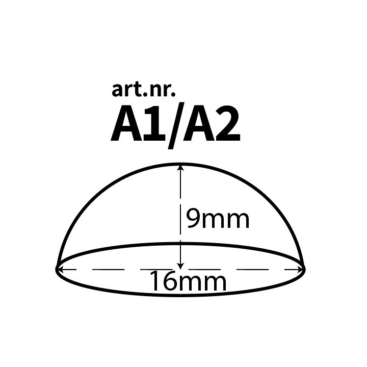 Puskurityynyt huonekaluille, kumia, itseliimautuva