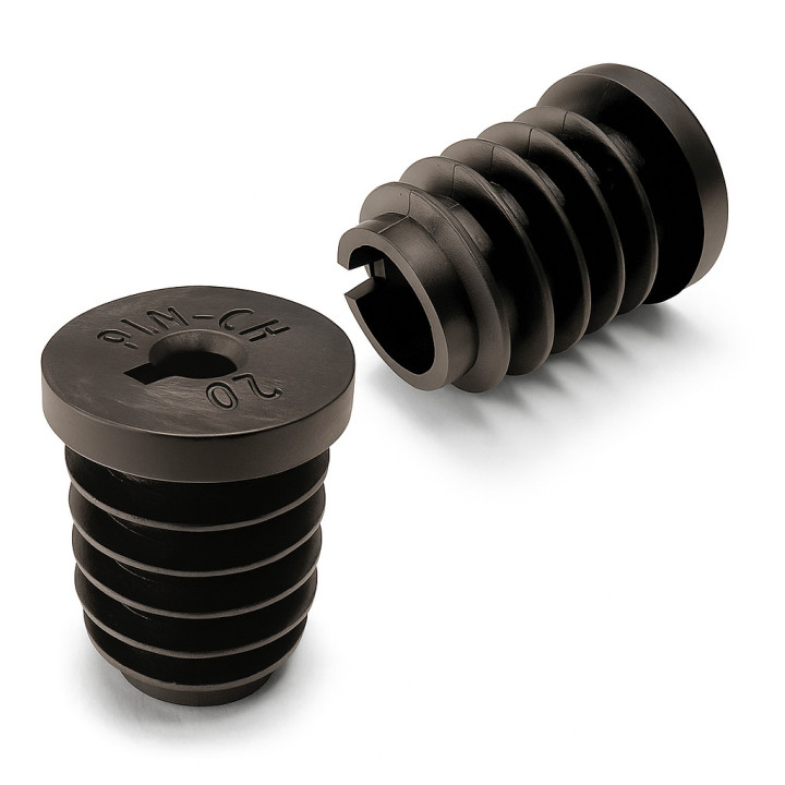 Chair Leg Caps, Inside, Round in Plastic, Multiple Colors