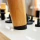 Chair Leg Caps, Inside, Round in Plastic, Multiple Colors