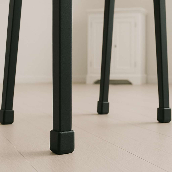 Embouts de pieds de chaises, carrés extérieurs en plastique