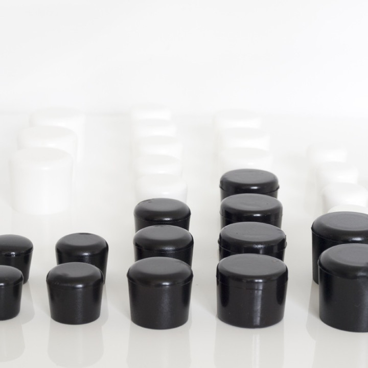 Golvskydd stol, utvändigt rörskydd