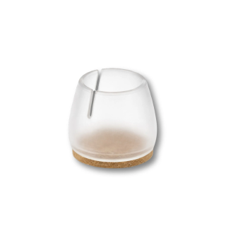 Flexible Chair Leg Caps in Silicon, with Felt