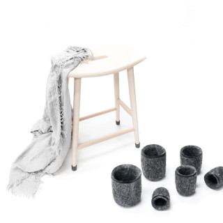 Stolskydd, rörskydd av formpressad filt