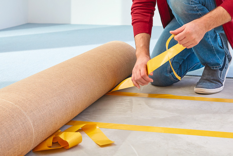 Tape for rugs and carpet