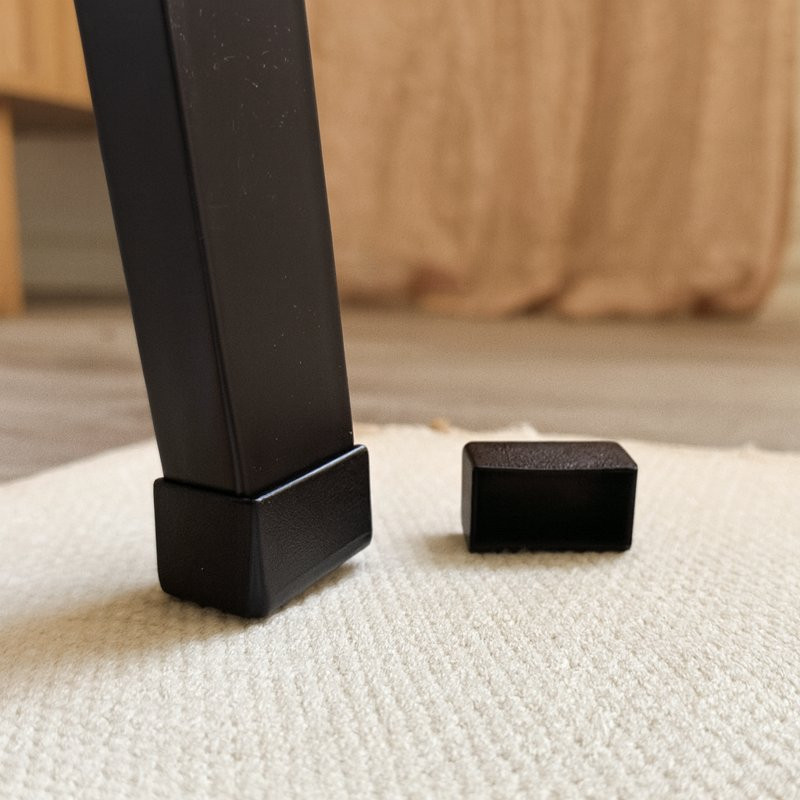 Chair Leg Caps, Outside Squared in Plastic, Multiple Colors