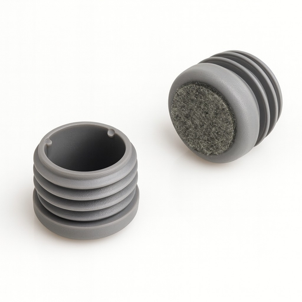 Chair Leg Caps, Inside Pad, Round with Felt